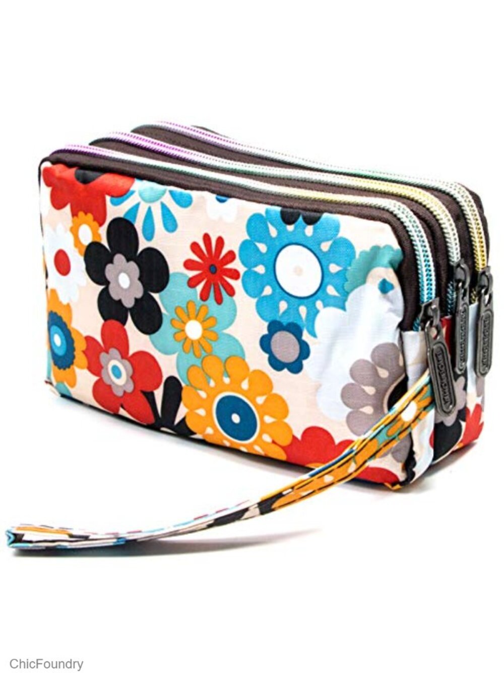 Nylon Waterproof Wristlet Wallet Large Capacity Clutch Purse Zip